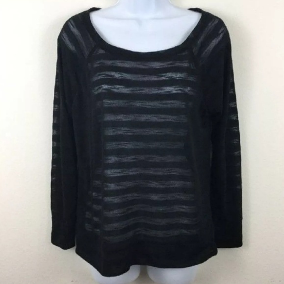 sheer striped top